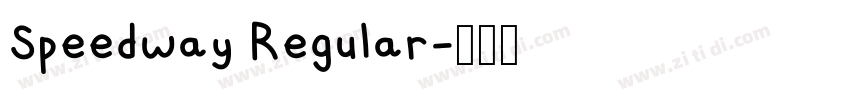 Speedway Regular字体转换